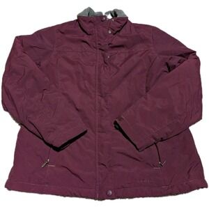 Women's‎ LL Bean Winter Jacket Wine Burgundy Size M